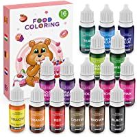 JIMS STORE Set de Colorante 16x11ml-Colorante Alimentario Alta Concentración Liquid Set para Colorear los Bebidas…